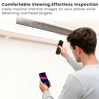 Wireless Thermal Camera 512×384 for Home HVAC Inspection | 256x192 IR, for Android & iOS, 2.8" LCD, -4°F~1022°F, for electrical, plumbing, cooking, DIY diagnostics