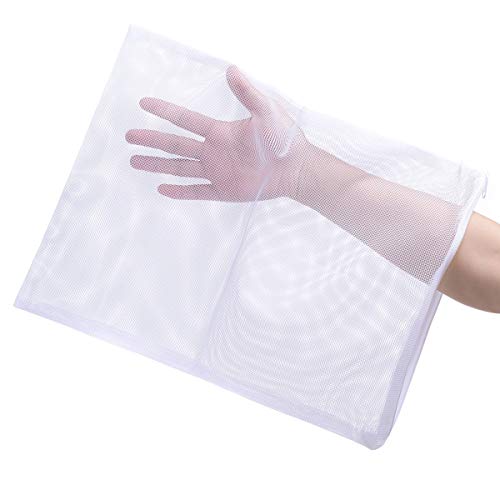 JIHAQUA Aquarium Filter Bags with Plastic Zipper,11.5 x 15.5 inch, 6 Pack | Reusable, Fish Tank Filter Media, Mesh Bags, Large - size: 11.5 x 15.5 inch (6 Pack)