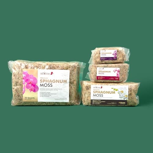 Premium Organic Sphagnum Moss, Orchid Moss - 2 Quarts (When Hydrated) - style: 2 Quarts