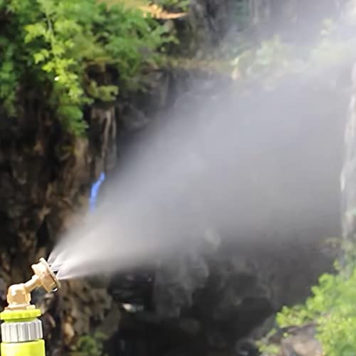 Misting Nozzle,Heavy Duty Garden Hose Mister Nozzle, Adjustable Water Spray Pattern From Powerful Jet To Mist,Ideal For Misting Delicate Plants (8-Hole, 1) - size: 8-Hole
