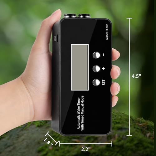 Reptile Misting System, Automatic Timer Sprayer with LCD Controller, Self-Priming Pump, Fine Mist Rainforest Spray for Terrarium, Chameleon, Gecko & Snake