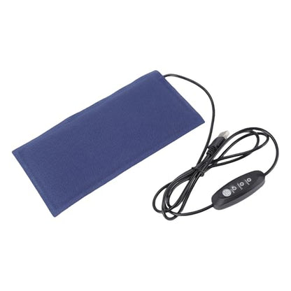 TOPINCN USB Pet Heating Pad Small Reptile Heating Mat 5V Portable Carbon Fiber Heat Pad with Bite Proof PVC Soft Fabric for Reptile Tank Breeding Box Cage