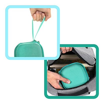 Aenllosi Hard Case for Moonlite Mini Projector Gift Pack fits upto 20 | EVA case construction, Water-resistant design, Dust-resistant design, Smooth zipper access, Carry handle, Case only - color: Mint