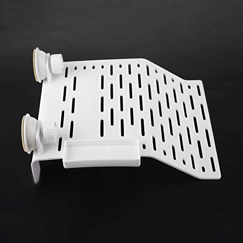 plplaaoo Aquarium Tortoise Platform Dock Turtle Terrace Reptile Habitat Floating Island with Suction Cup (11.5x26.5x7.5cm/4.5x10.4x3.0in) - size: 11.5x26.5x7.5cm/4.5x10.4x3.0in