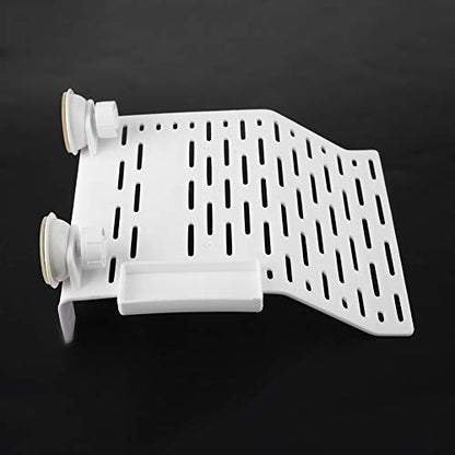 plplaaoo Aquarium Tortoise Platform Dock Turtle Terrace Reptile Habitat Floating Island with Suction Cup (11.5x26.5x7.5cm/4.5x10.4x3.0in) - size: 11.5x26.5x7.5cm/4.5x10.4x3.0in