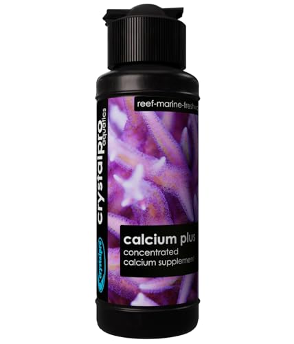 Crystalpro Calcium Plus - Highly Concentrated Liquid Calcium for Marine, Reef Aquariums and Freshwater Snails - Contains 160.000 ppm Calcium (4.22 Fl Oz)