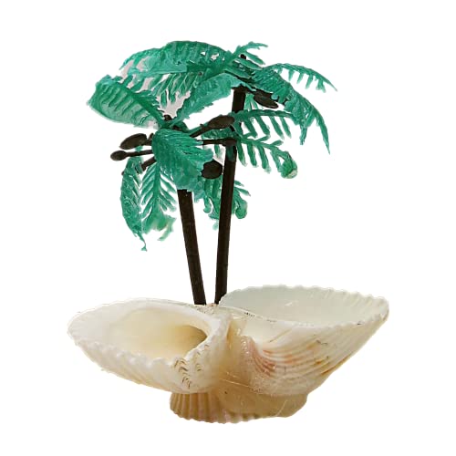 Needzo Reptile and Hermit Crab Supplies, Food Pouch, Habitat, Neon Gravel, Mister Trainer, and Seashell Palm Tree Accessory, All in one Starter Pack, 5 Items