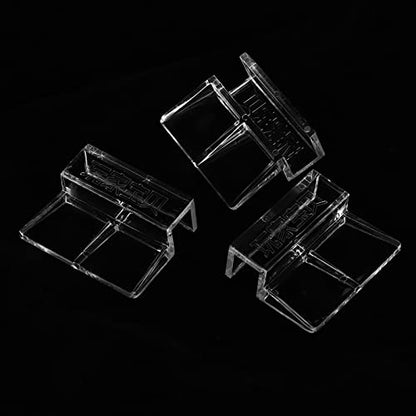 20Pcs Aquarium Lid Clips, Aquarium Glass Cover Clip Fish Glass Cover Clip Acrylic Holder Support Clamp Accessory for Aquarium Fish (5mm) - size: 5mm