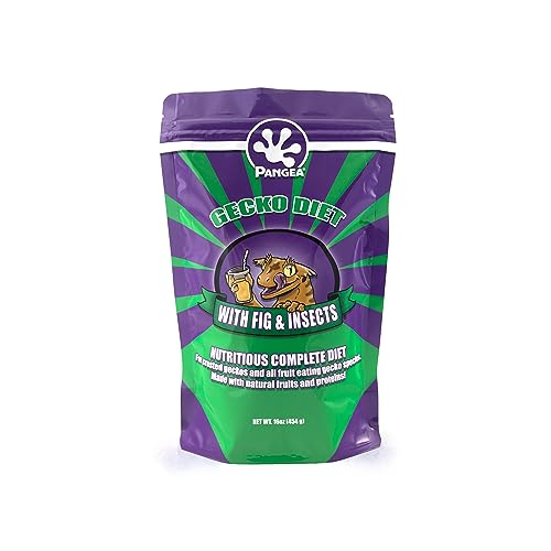Pangea Gecko Diet with Fig & Insects, 16 oz - size: 1 Pound (Pack of 1)