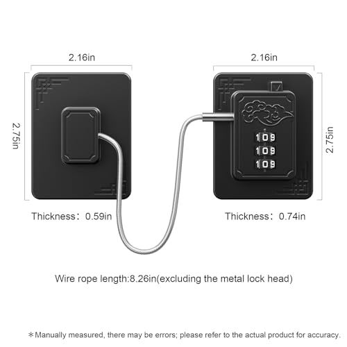 2-Pack Password Refrigerator Lock, Combination Child Proof Safety Lock，Baby Proofing fridge lock，Door Latches for Fridge Cabinet Drawer Closet, Freezer Lock No Keys Needed (Black)