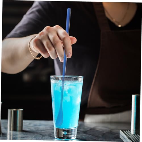 BESPORTBLE 2pcs Versatile Small Animal Feeding Spoon Long Handle for Reptile Accessories - color: Blue