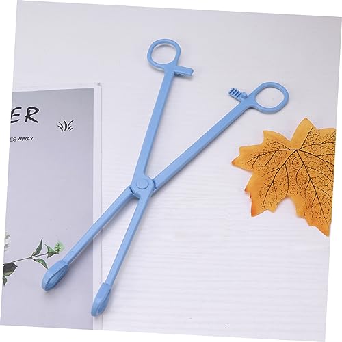 2pcs Plastic Reptile Poop Scoop Tool Tortoise Hamster Lizard Bird Waste Picker Lightweight Poop Pickup Clip for Easy Cleaning