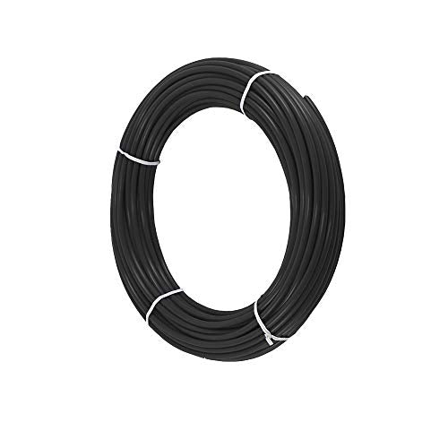 Black 1/4" OD RO Tubing at 70°F-120PSI to 150°F-60PSI 1/4" Flexible water pipes NSF Certified CCK 1/4-inch Plastic Tubing(15 Feet) - color: Black 1/4" 15FT (5M)