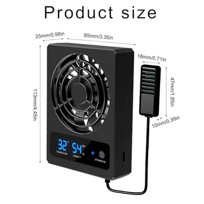 Reptiles Cooling Fan for Terrariums Low Chiller Air Coolers Humidity Reducer Chiller Automatic Control Reptiles Habitat Improvement - color: C