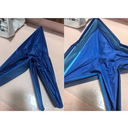 Foldable Dog Pool Blue Portable Small Pet Wading Pool (50/50/10 cm, #01) | Cat Dog Swimming Pools Bathtub Folding Cat Dog Pool for Indoor Outdoor Camping Picnic Backyard Collapsible Reptile Bath Pool