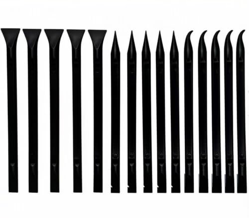 15Pcs Car Detailing Tools Plastic Scraper Multi-Purpose Scraper Non-Scratch Cleaning Tool Easy to Clean Small and Narrow Spaces and Gaps, Perfect to Remove Labels, Dirt, Cleaning Car Interior Details
