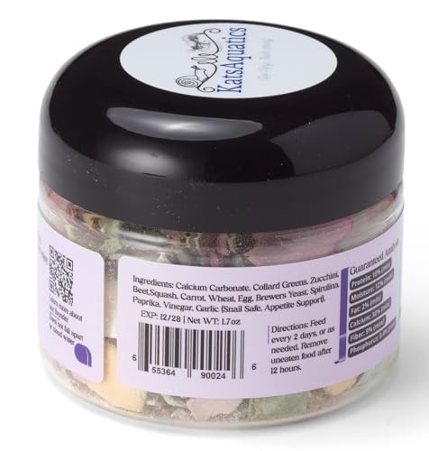 Unlimited Edition Calcium - 3 Flavors in 1 Jar, for Strong Shells, Healthy Molts, 100% Natural, Does Not Dissolve in Water, Fast Sinking for Shrimp, Snails & More! Biologist Made in USA