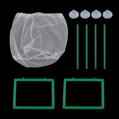 Xiaoyztan Aquarium Breeder Box with Suction Cup for Baby Fish | Plastic mesh breeder box for isolating baby fish in aquariums - size: 6.3"L x 5.51"W x 5.9"H