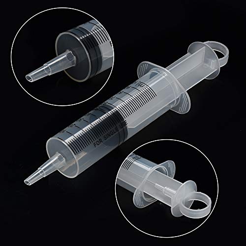 3 Pack 100ml Syringes, Large Garden Syringe for Scientific Labs, Watering, Refilling - style: 100ml