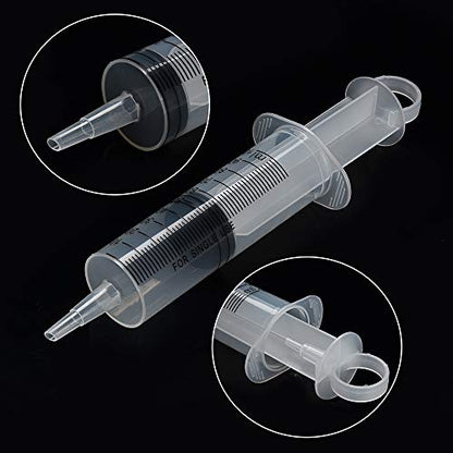 3 Pack 100ml Syringes, Large Garden Syringe for Scientific Labs, Watering, Refilling - style: 100ml