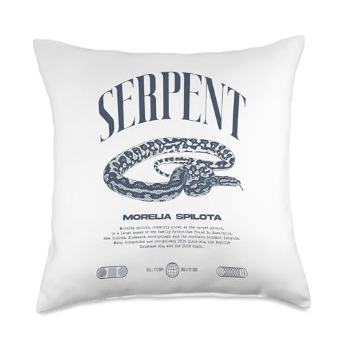 Carpet Python Modern Reptile Keeper Streetwear Throw Pillow - size: 18x18