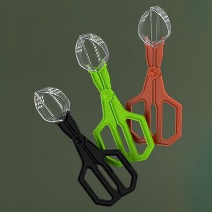 Reptiles Feeding Tongs,Clear Reptiles Feeding Tongs Gentle Creature Catcher Tool with Ergonomic Grip for Safe Handling Easy