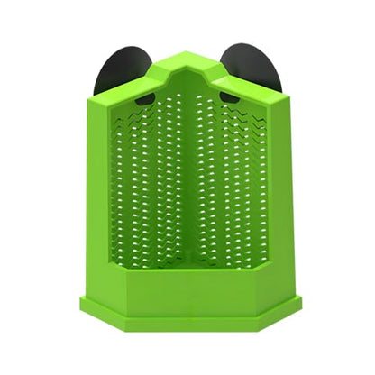 Bearded Dragon Feeder, Escapeproof Corner Reptile Feeder Box with Suction Cups for Lizard, Lguana, Gecko, Bearded Dragon - size: S