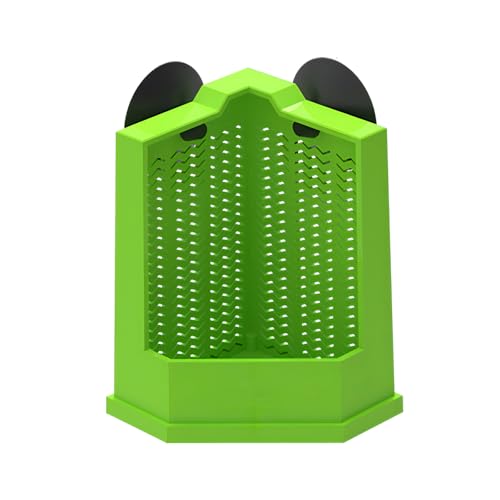 Bearded Dragon Feeder, Escapeproof Corner Reptile Feeder Box with Suction Cups for Lizard, Lguana, Gecko, Bearded Dragon - size: S