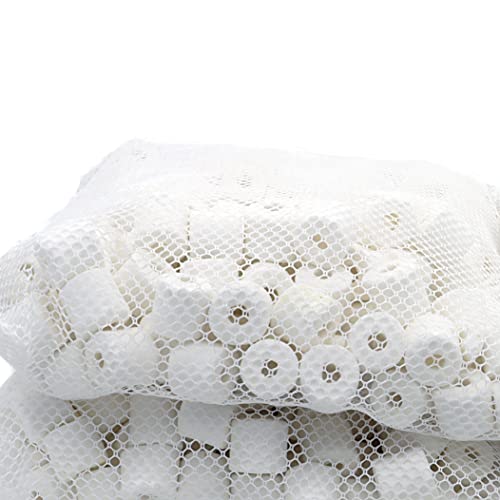 JIHAQUA Aquarium Bio Ceramic Rings 10 lbs Filter Media for Pond Fish Tank | Canister Filter - size: 10 lbs
