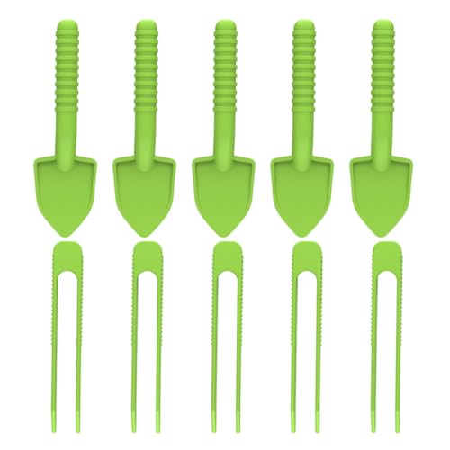 5-Set Reptile Cleaning Tools with Tweezers and Scooper for Litter Removal and Feeding Lizards, Bearded Dragons, Guinea Pigs, and Birds in Terrariums