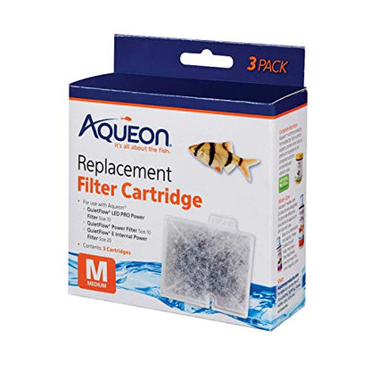 Aqueon Replacement Filter Cartridges Medium - 3 Count (Pack of 1) - size: 3 Pack