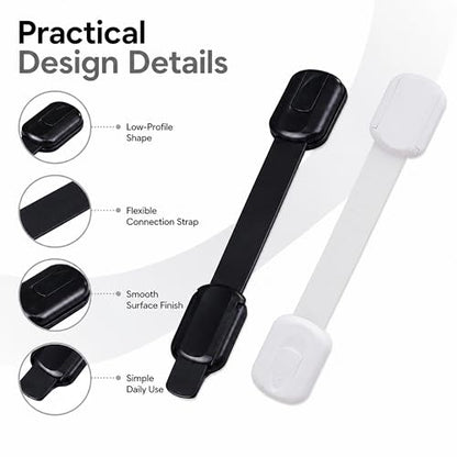 6 Pack Reptile Terrarium Lid Locks, Adhesive Screen Cover Clips for Snake, Gecko, Lizard and Turtle Enclosures, White - color: 6 Pcs White-Long