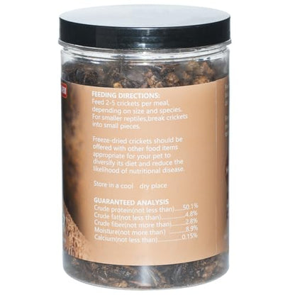 Freeze Dried Crickets – 4.5 Oz High Protein Freeze Dried Crickets, Food for Reptiles, Bearded Dragons, Lizards, Geckos, Birds, Fish,Hedgehogs, Bearded Dragon Food