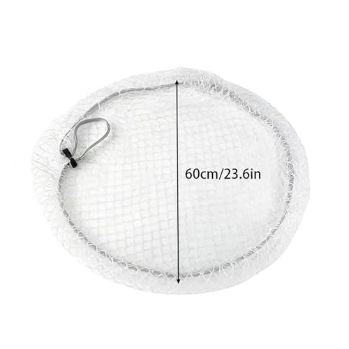 Aquarium Escape Proof Net, Nylon Material,Anti-Jumping Fish Tank Net,Circular Mesh Lid for Terrarium, Cover for Fish - color: diameter 60cm/23.6inch