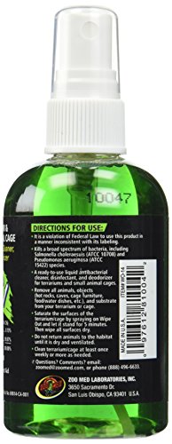 Zoo Med Laboratories SZMWO14 Wipe Out 1 Terrarium Cleaner, 4.25-Ounce