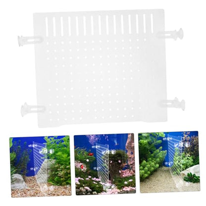 Toddmomy Adjustable Acrylic Fish Tank Divider Suction Cups Aquarium Isolation Plate for Fish Separation Easy to Install for Mixed Breeding and Reptiles
