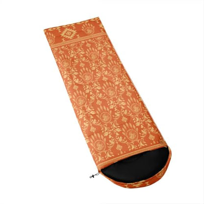 Erosebridal Hawk Moth Camping Sleeping Bags Teens Spooky Aztec Backpacking Camping Blanket Full Body Travel Wrap Sleep Bag - color: Orange Dragon Dream Catchers