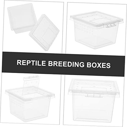 IMIKEYA 20pcs Reptile Breeding Box for Snakes Geckos Tarantulas and Frogs Enclosure for Pets Lightweight and Wear-Resistant Reptile Container