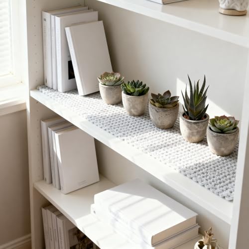 Artificial Succulent Plants Set, Low Maintenance Home Office Decor | Realistic faux succulent set, no water or sun. For desk, shelf, office, living room. Great gift for plant lovers.
