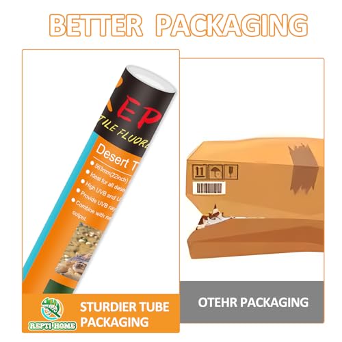 T5 UVB Reptile Light 39W 10.0, UVA Light Bulb for Reptiles, 2 Pack Lamp Tube for Bearded Dragon - size: 2 pack T5 Tube-39W 10.0