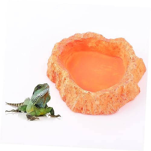 LIOOBO Crawling Food Dish for Lizards Reptile Feeder Odorless Reptile Supplies Water Storage Basin Pet Food Container Lizard Tank Accessories