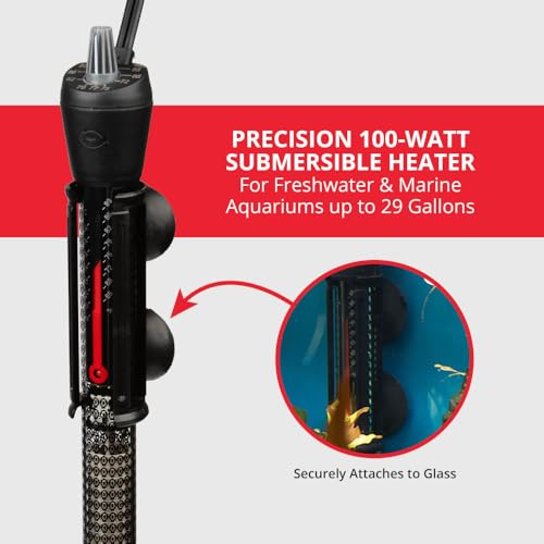 Marineland Precision Heater for Saltwater or Freshwater Aquariums - size: 100-watt