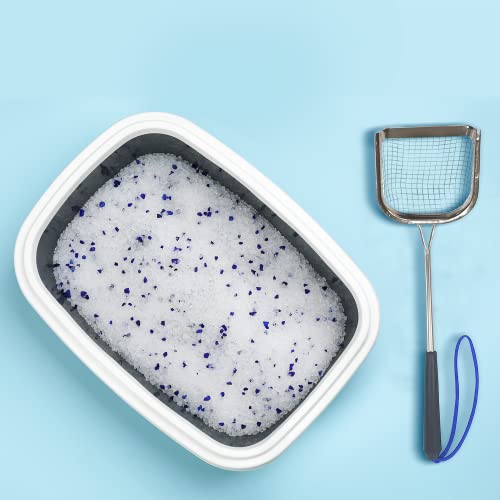 Sand Dipper Metal Cat Litter Scoop – Long Handle Cat Poop Scooper for Litter Box (15”), Heavy-Duty Stainless Steel Kitty Litter Scoop (Scoop) - size: 4 - Scoop