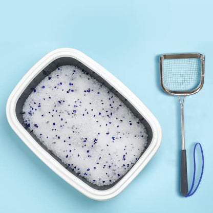 Sand Dipper Metal Cat Litter Scoop – Long Handle Cat Poop Scooper for Litter Box (15”), Heavy-Duty Stainless Steel Kitty Litter Scoop (Scoop) - size: 4 - Scoop