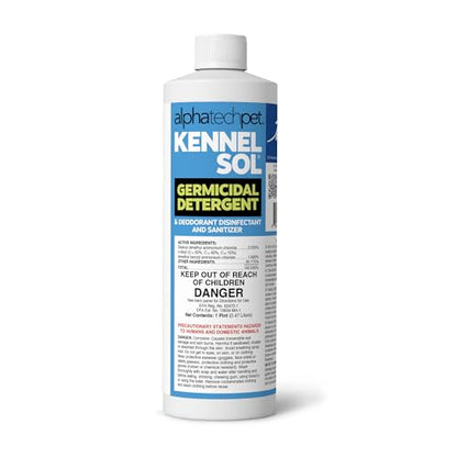 ATP KennelSol Disinfectant & Cleaner for Kennels, 16 fl oz, 1 ct | EPA-Registered, Concentrated Formula, Industrial Germicidal Detergent and Deodorizer for Shelters and Rescue Organizations - size: 16 Fl Oz (Pack of 1)
