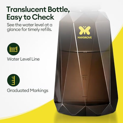 MAYGROVE 70oz Battery Powered Sprayer, 2L Electric Sprayer | Max 7.5h Long Battery Life with Fast Charging, Automatic Garden Sprayer with Adjustable Pressure, Semi-Transparent Bottle
