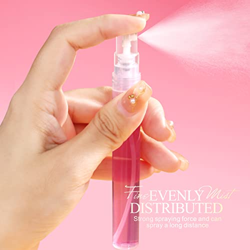 Fandamei Mini Spray Bottle, 10 Pack 10ml Plastic Spray Bottle, Fine Mist Refillable Perfume Bottle, Perfume Atomizer, Small Empty Sample Containers, Portable Travel Bottle - size: 10ml