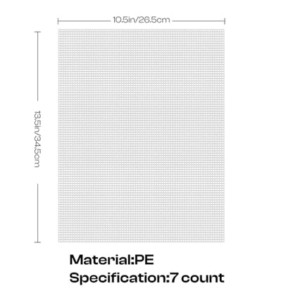 Caydo Plastic Canvas Sheets, 4 Pieces 7 Count 10.5 X 13.5 Inch Plastic Mesh | Plastic Canvas, Eye Mesh for Embroidery, Acrylic Yarn Crafting, Knit Crochet Projects and Make Dividers - color: Clear White - 4pcs