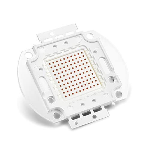 CHANZON High Power Led Chip 100W Deep Red Plant Grow Light 650nm - 660nm | (3000mA / DC 20V - 24V / 100 Watt) SMD COB Emitter Diode Components Bead for DIY Hydroponic Flowers Growing Lamp - color: L) Deep Red (660nm)