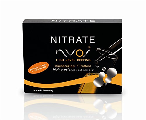 NYOS® Nitrate Reefer Test Kit for Saltwater Aquariums - Lab-Grade Precision - 40 Tests - Glass Vials - Slide Comparator Included - size: Nitrate